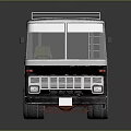 Black Bus With Roof Rack Elongated Windows White Stripes And Shiny Surface