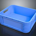 Blue Plastic Container For Small Animal Supplies And Pet Care Essentials