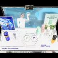 Commercial Cosmetic Display Equipment Featuring Acrylic Stand and LANEIGE 2023 Products