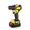 Cordless Electric Power Drill With Yellow Black Design For Home Improvement