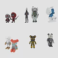 Unique Collectible Toy Figures Featuring Various Stylish Colorful Designs And Characters