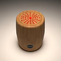 Comfortable Wooden Massage Chair with Red Dots Heating and Control Panel