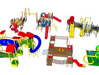 Modern Amusement Equipment Children's Amusement Park Activities Amusement Equipment 3d model