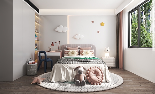 Girls Children's Room 3d model