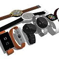 Various Style Watches Including Smartwatch Mechanical Designs With Leather Silicone Straps And Modern Classic Looks