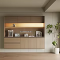 Modern Wine Cabinet Sideboard 3d model