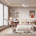 Cozy Modern Kids Bedroom Design With Plush Toys And Decor