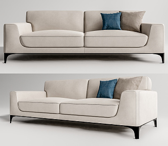 Modern double sofa 3d model