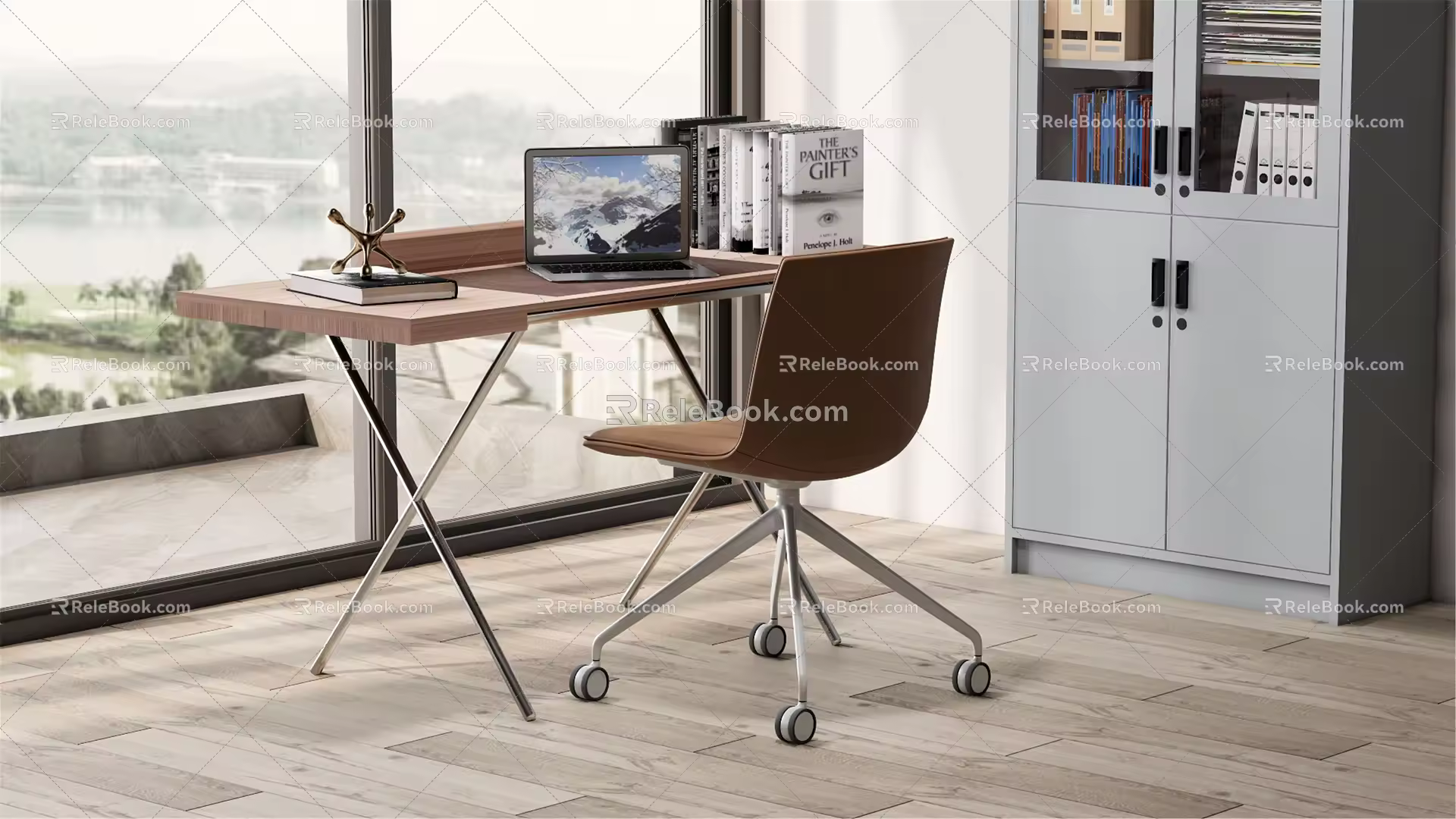 Modern desks and chairs desks and chairs 3d model