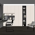 Modern study 3d model