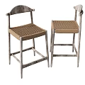 Bar Chair Bar Stool Backrest Bar Chair 3d model