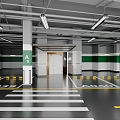 Underground parking 3d model