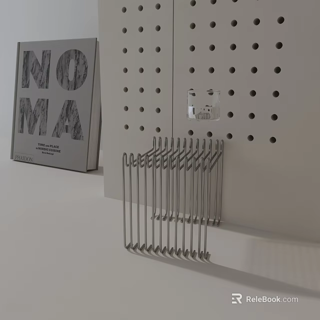 Modern Minimalist Side Table With Sleek Metal Frame And Geometric Design 3d model