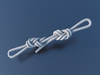 Rope knot hemp rope daily necessities 3d model