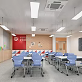 school classroom 3d model