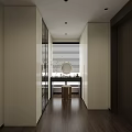 Modern Luxury Walk-in Closet Interior With Glass Doors Hanging Clothes And Drawers