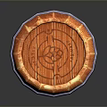 Wooden Barrel Home Storage Container With Metal Hoops And Natural Wood Grain Design