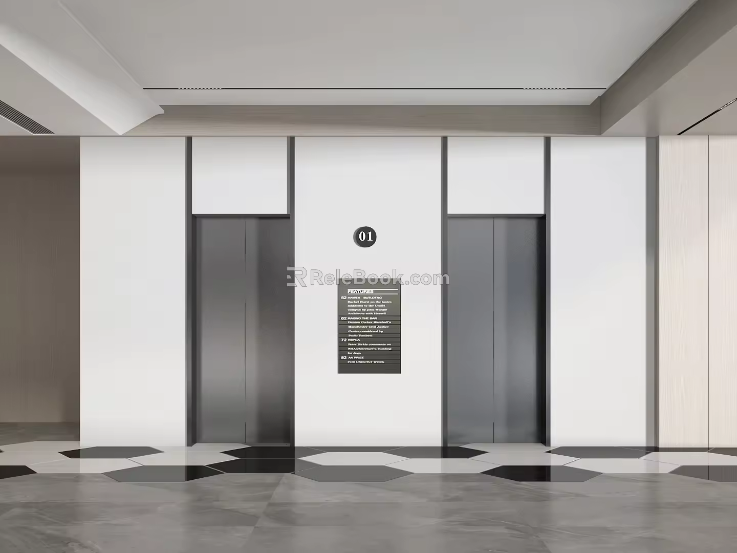 Elevator Hall Elevator Door Elevator Aisle Elevator Hotel Elevator Company Elevator Hall 3d model