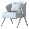 Light Gray Fabric Accent Chair With Wooden Armrests Crossed Legs And Textured Cushion