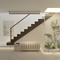 Modern Living Room Interior With Pink Bean Bag Round Rug Green Plant And Pendant Lights