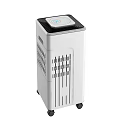 White Portable Household Electrical Appliance Air Conditioner With Digital Display And Wheels