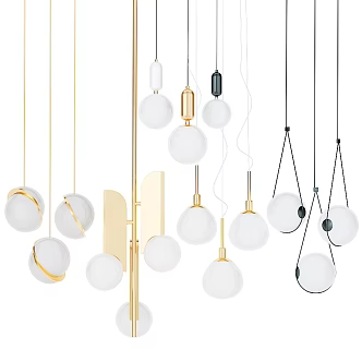 Modern chandelier neo leebroom sossego maytony chambery 3d model