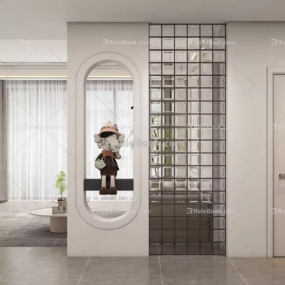Entrance aisle partition 3d model