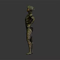 3D Game Movie Character Model in Sci Fi Combat Suit Standing with Hands on Hips