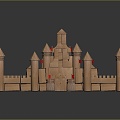 Modern Building Blocks Toy Building Blocks Toy Building Blocks Castle Wood Castle 3d model