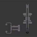 Durable Industrial Metal Mechanical Equipment Components With Curved Rectangular Parts