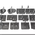 Various Types Of Modern Black Stainless Steel Kitchen Sinks With Faucets And Designs