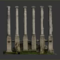Columns Stone Columns Stone Columns Old Columns Roman Columns Roman Columns Classical Columns Greek Columns 3d model