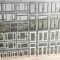Modern window combination window glass window floor-to-ceiling window balcony window bay window bedroom window casement window door and window stainless steel sliding window 3d model
