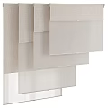 Layered Neutral Tones Curtains With Modern Light Filtering Design For Home Interiors