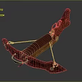 Crossbow Mechanical Crossbow Shift Bow and Arrow Shoot Far Equipment Weapons High-tech Crossbow 3d model