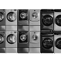 Modern Front And Top Load Washing Machines With Stainless Steel Design And Various Models
