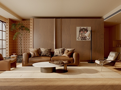 modern living room 3d model
