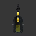 Modern Industrial Robotic Arm With Yellow Black Design And Stable Metal Base
