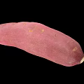 Fresh Pinkish Sweet Potato With Natural Skin And Small Spots