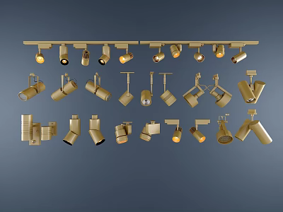 Various Modern Downlights And Spotlights With Different Designs For Home Lighting 3d model