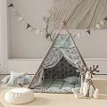 Modern Children's Tent 3d model