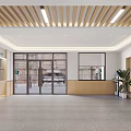 Modern Hospital Outpatient Clinic Interior With Reception Area And Corridor