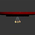 Modern Dart Board Hidden Darts Ninja Darts 3d model