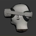 White VR Headset With Comfortable Strap For Immersive Virtual Reality Use