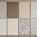 terrazzo background wall siding terrazzo quartz stone granite beige terrazzo gray terrazzo 3d model