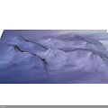 Stunning Snowy Mountain Scenery With Rolling Peaks and Soft Blue Purple Hues