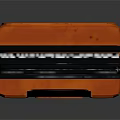 Brown Leather Suitcase With Black Handle And Rolling Wheels For Daily Use