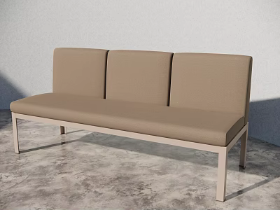 Modern Minimalist Sofa Multiplayer Sofa Solid Wood Sofa Sofa 3d model