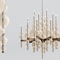 Modern chandelier crystal 3d model