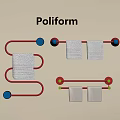 Poliform Bathroom Accessories Red Towel Racks With White Towels And Colorful Balls